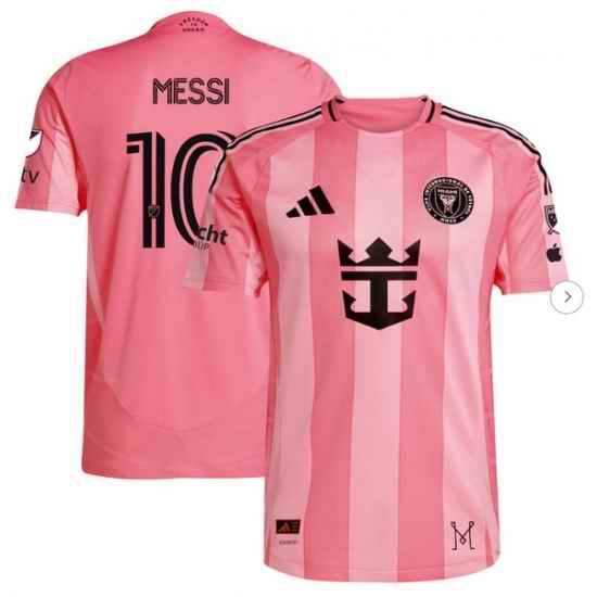 Men's Inter Miami CF Lionel Messi adidas Light Pink 2025 Euforia Authentic Player Jersey